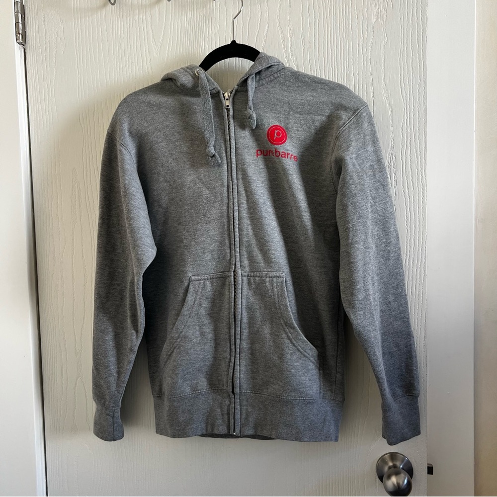 Pure Barre Gray Zip Jacket